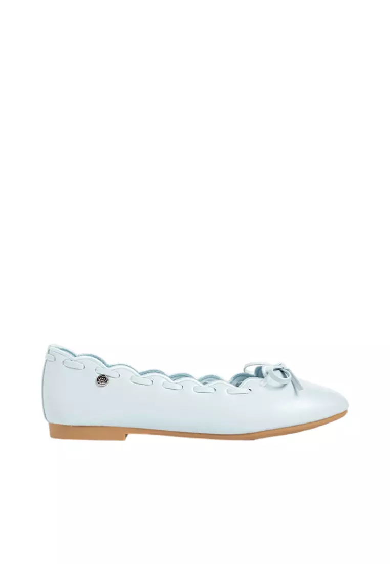 Happy2U Hannah Scallop Ribbon Flats