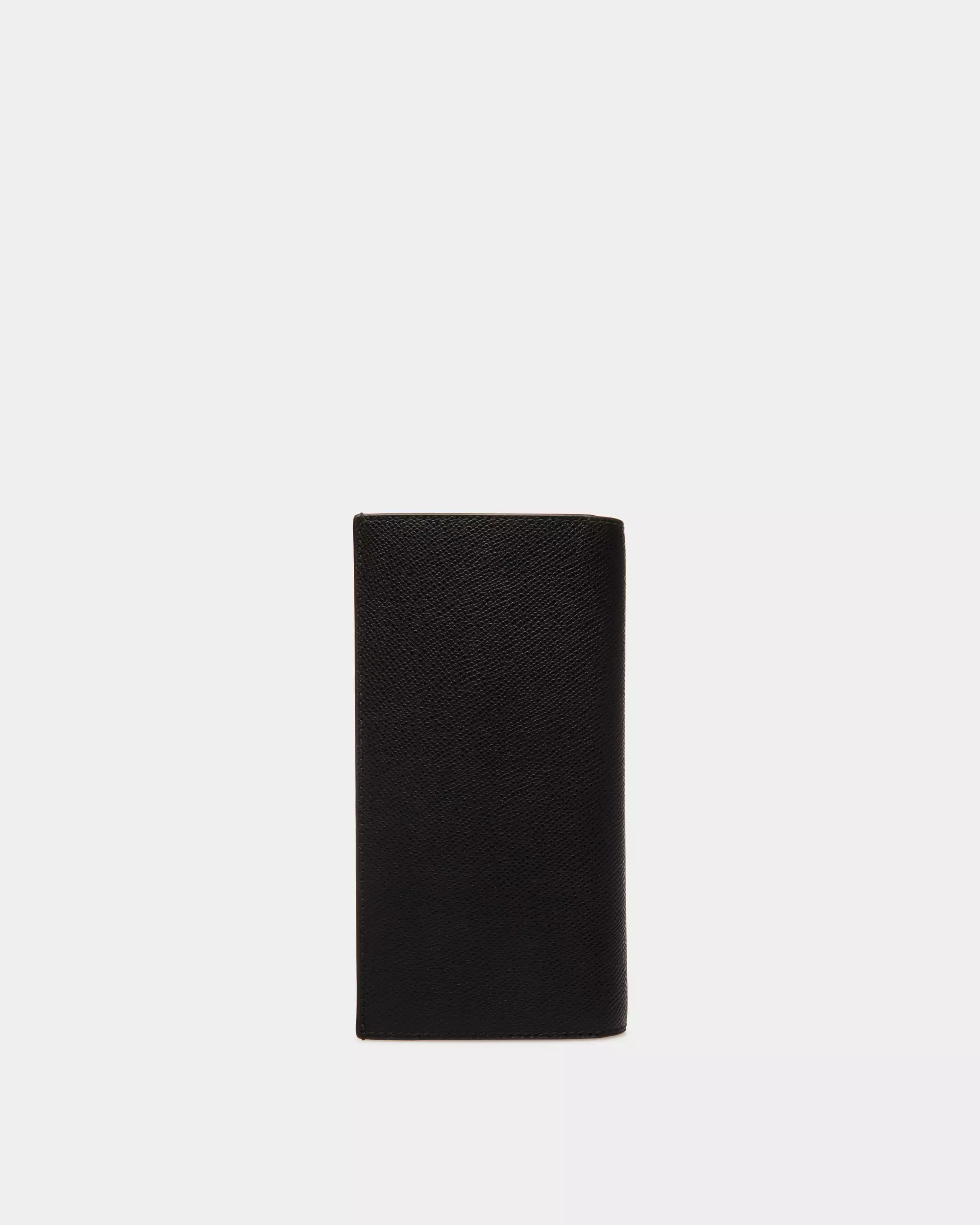 Bally Baliro Continental Wallet Embossed Leather - Black