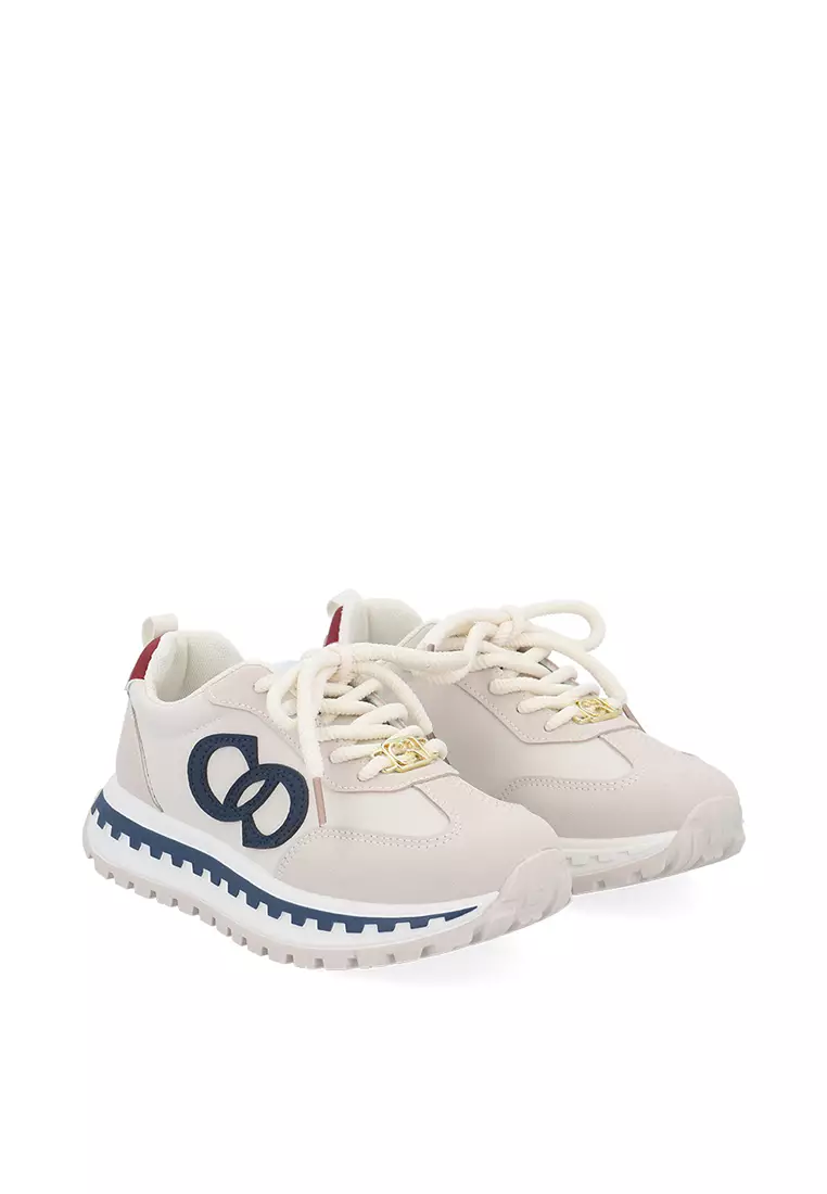 Medium Beige  Elena Academia Platform Sneakers