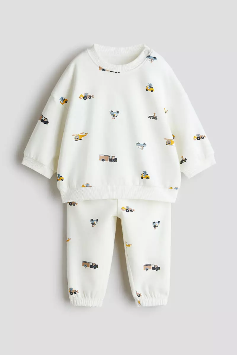 2-piece printed sweatshirt set