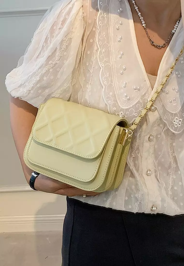 Gold chain cross hot sale body bag