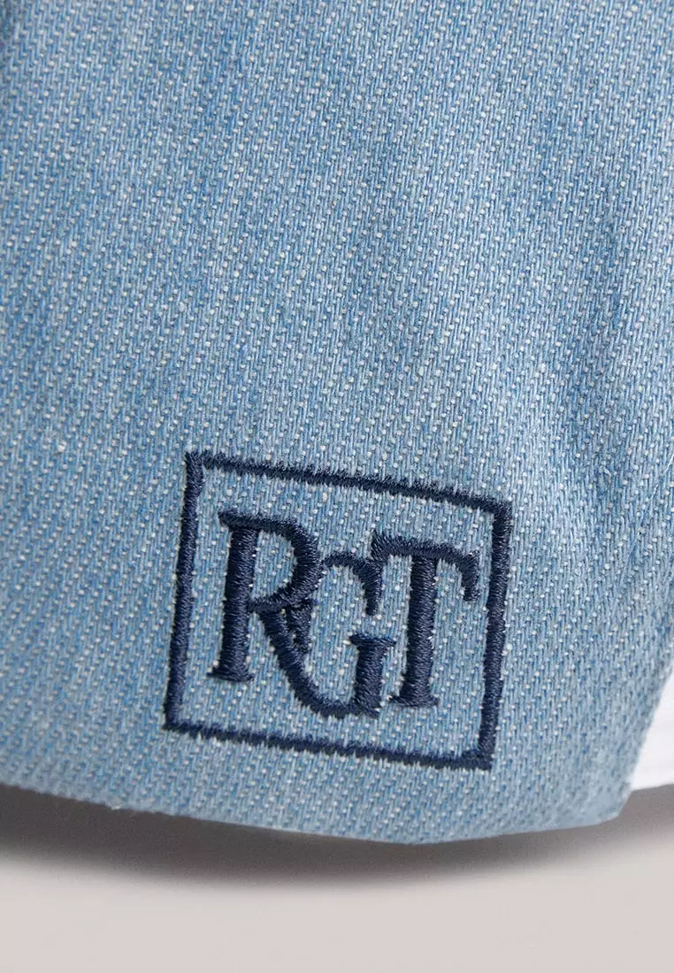 Chambray Biker Cap