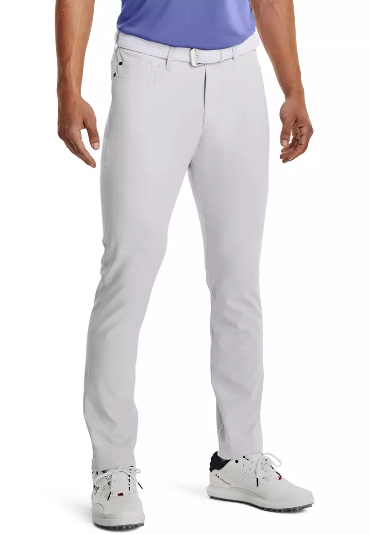 Mens Trousers Under Armour Slim Fit Golf Trousers Grey Under