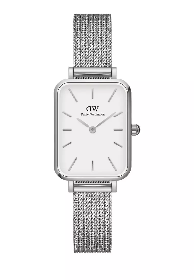 Quadro Sterling 20x26mm Silver Watch Mesh strap Sliver Female watch Ladies watch Watch for women DW