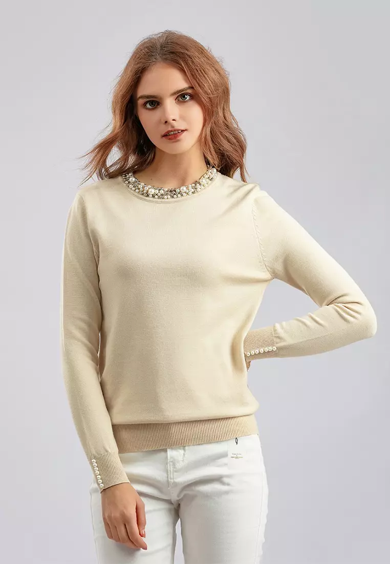 Gold deals knit sweater