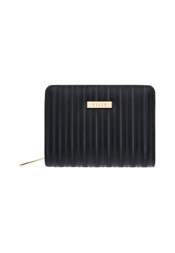 Hilly black Genuine Leather Odette Stripe Small Wallet 61FAEACB3276DDGS_1