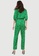 Maje green Printed Satin Jumpsuit 81CEBAA4B1C466GS_2