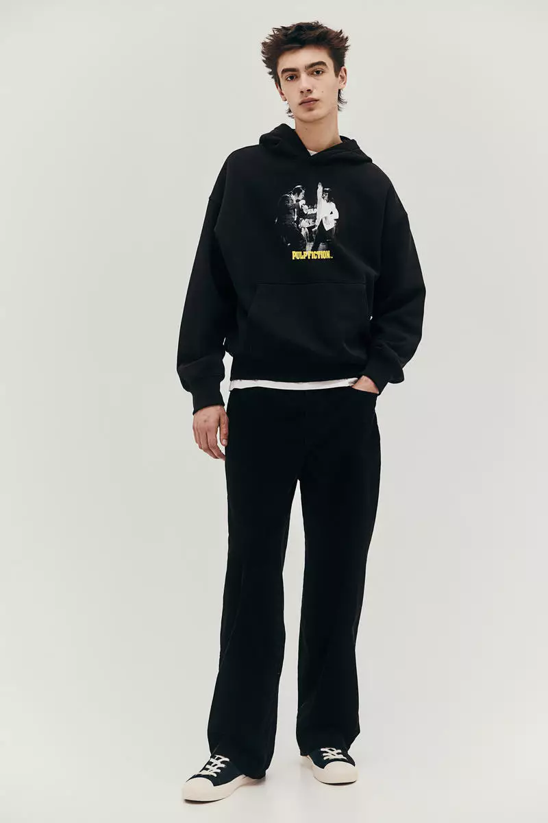 Oversized Fit Printed hoodie