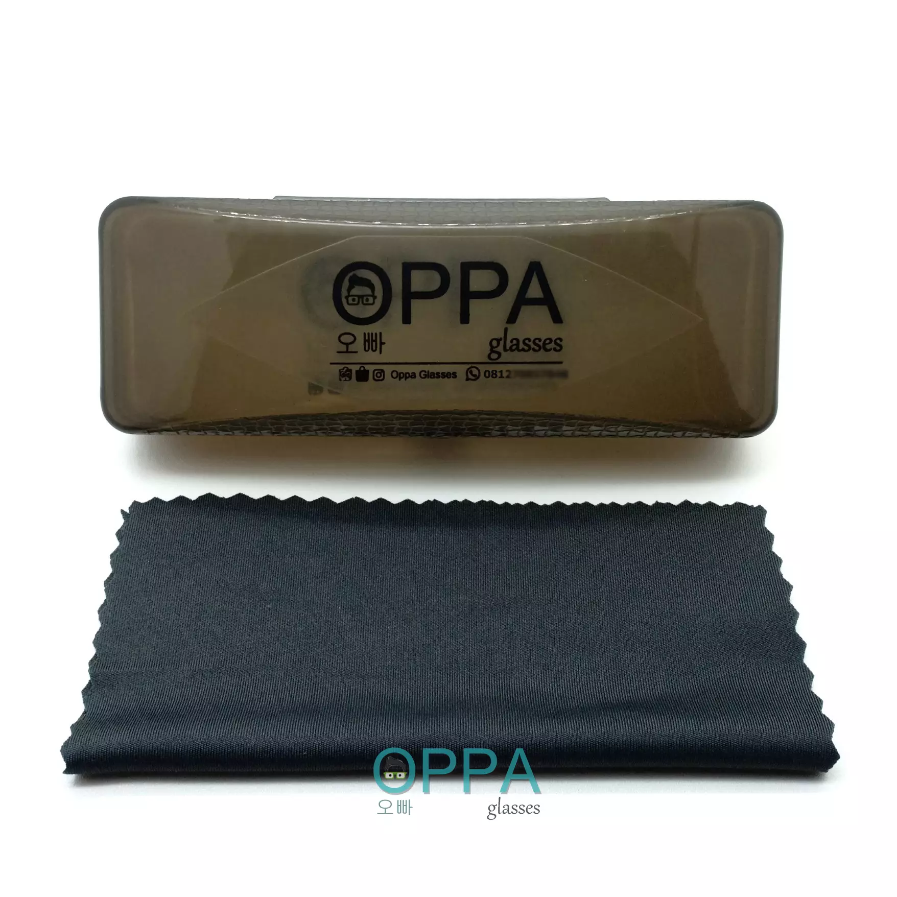 Jual Oppaglasses Frame Kacamata Korea Pria Wanita OPPA OP39 FBL Hitam ...