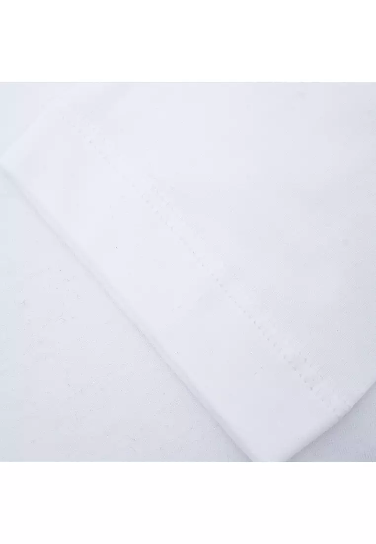 男士全棉合身長袖圓領印花純色T恤8N1TN8 1JPZZ