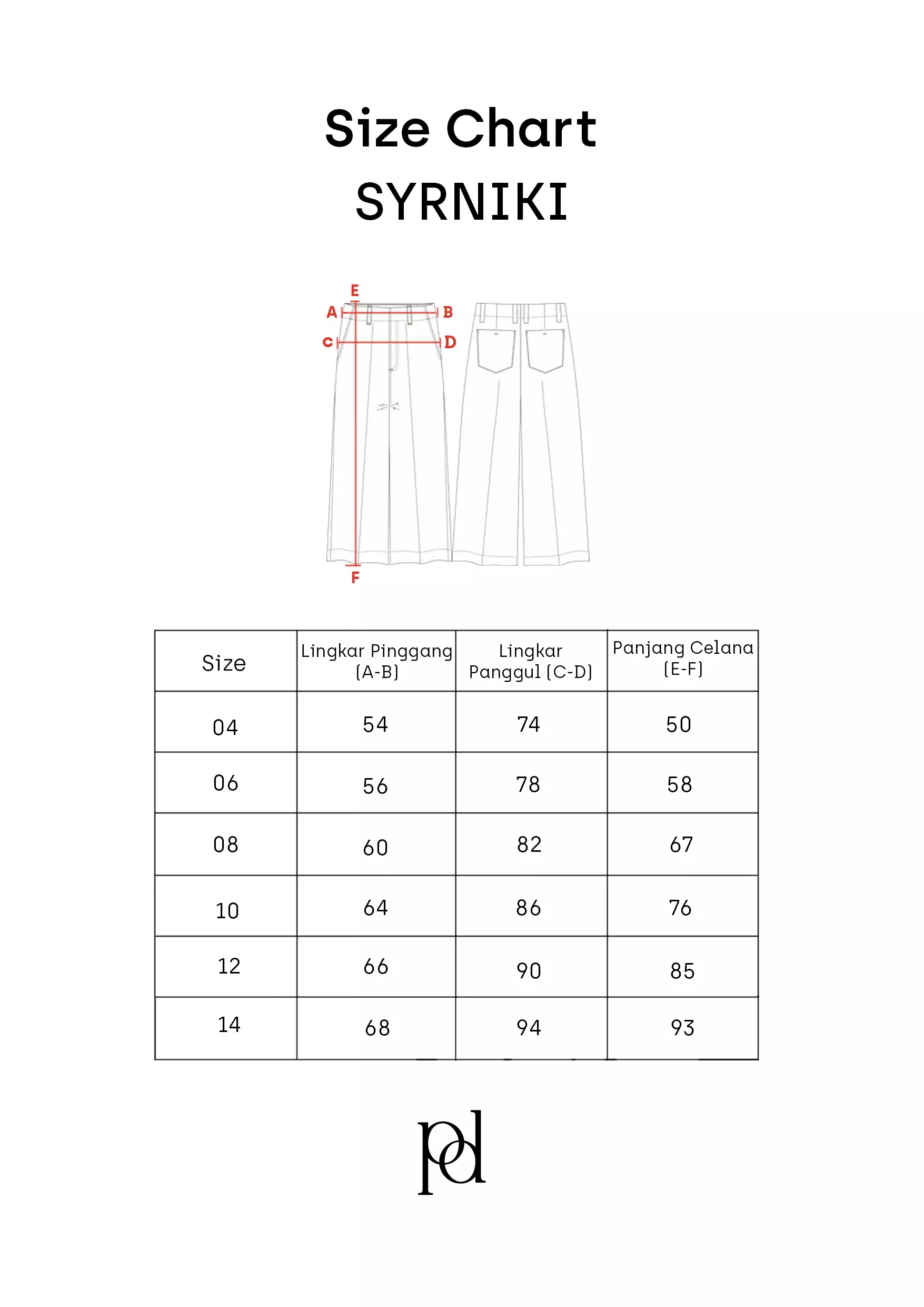 Pito Dito Girl Syrniki Celana Kulot Denim Anak Biru Indigo - Size 4