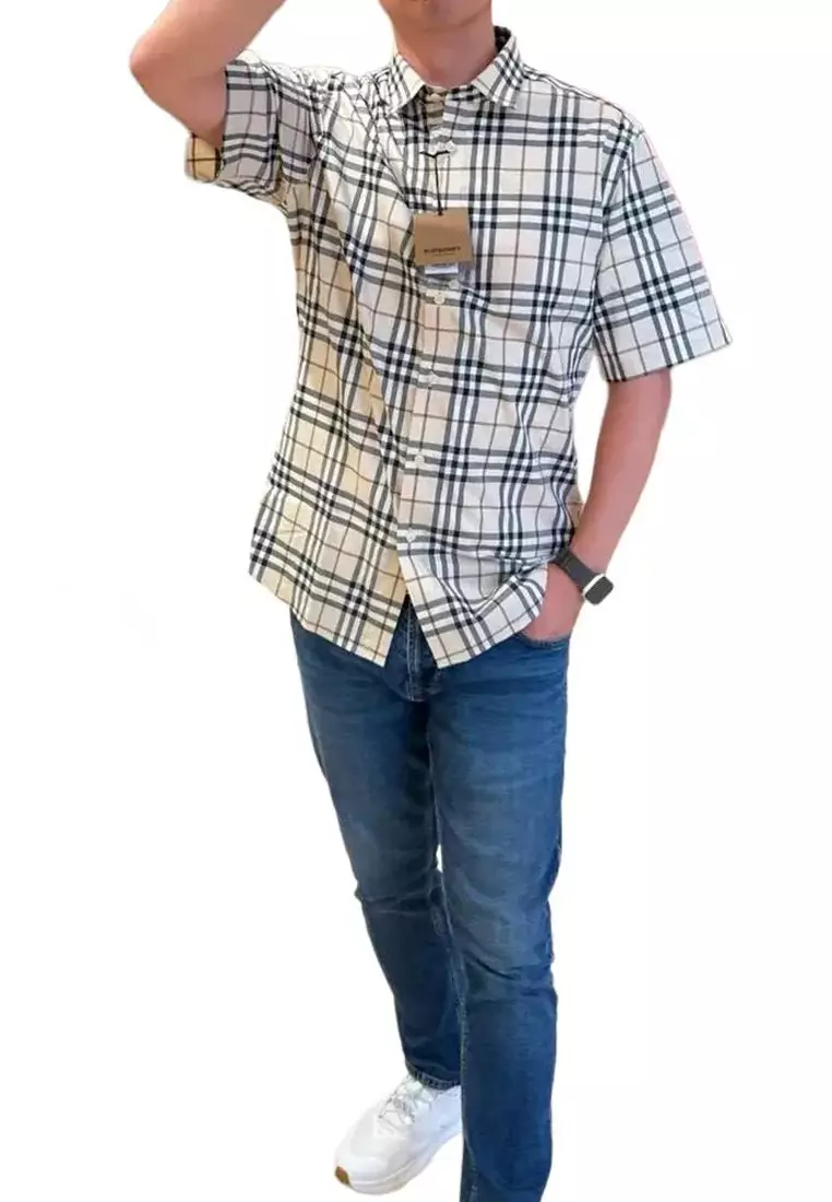 Men's Short Sleeved POLO in Beige 81054531