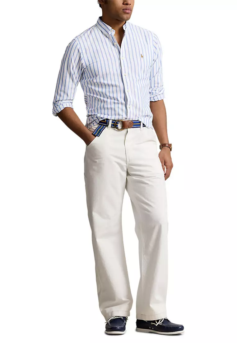 Slim Fit Striped Oxford Shirt