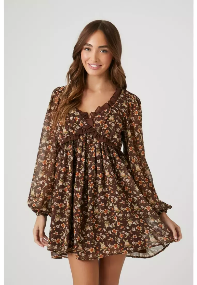 Ruffle dress 2025 forever 21