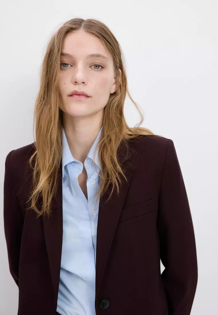 Straight-Fit Suit Blazer