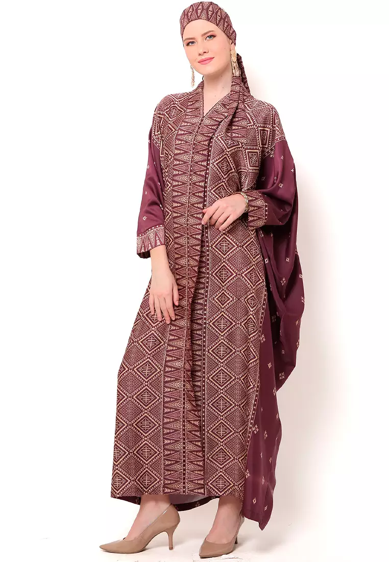 Kanzi Exclusive Long Sleeve Songket Kaftan