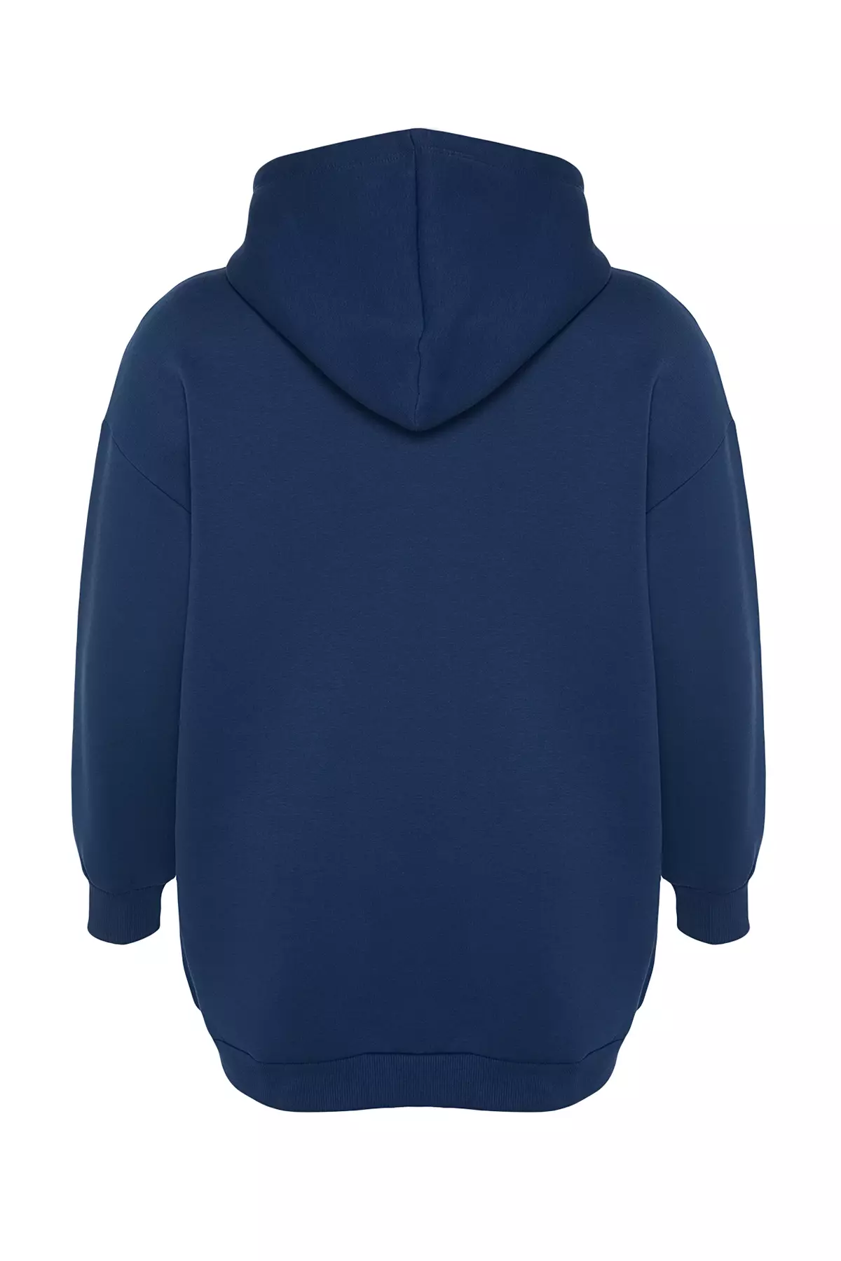Oversize Knitted Sweatshirt With Indigo Embroidery Detail Tbbaw24Ao00018
