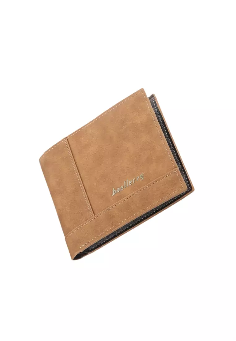 Dompet Lipat Pria Model Pendek Style Korean Bahan Kulit PU Leather Quality Premium ORIGINAL
