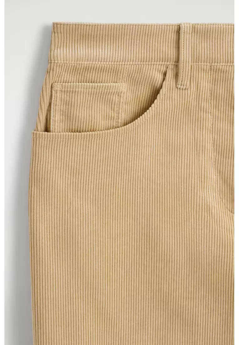 CORDUROY STRAIGHT-LEG TROUSERS