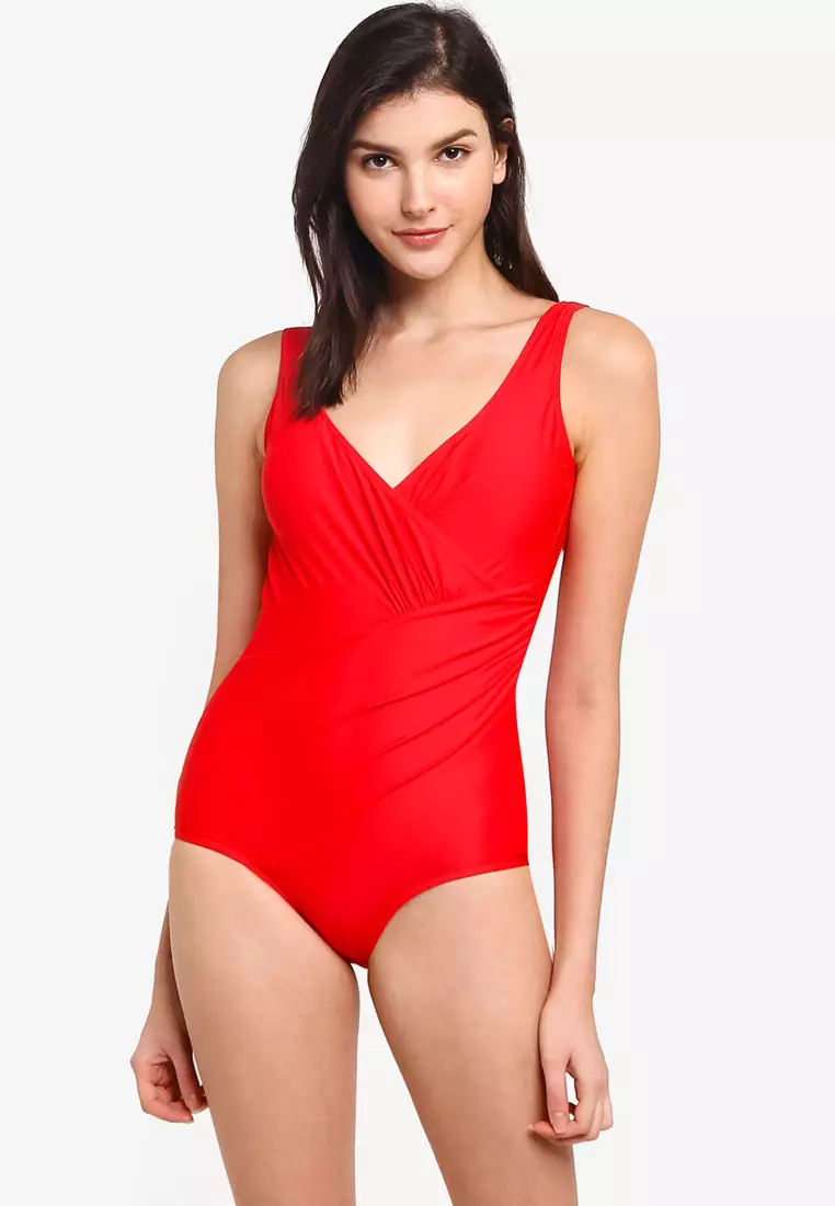 Red and clearance pink swimsuit