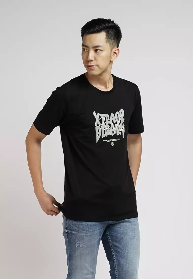 XTRAORDINARY T-Shirt Cotton Spandex Pria 48091