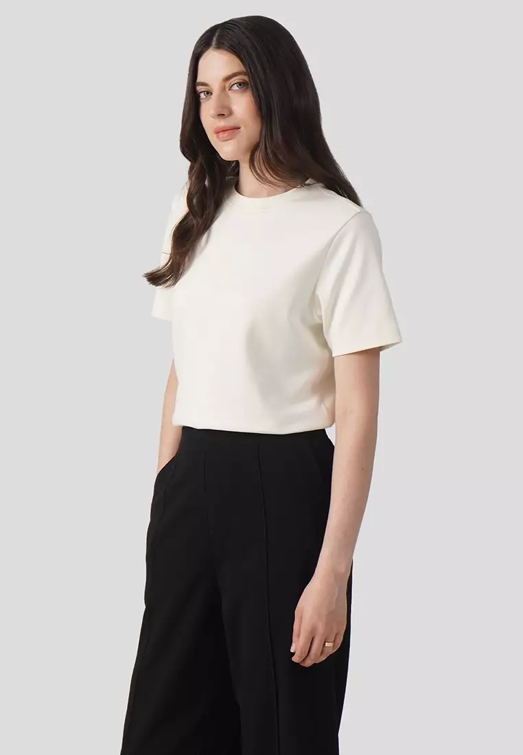 Interlock T-Shirt With Side Slit