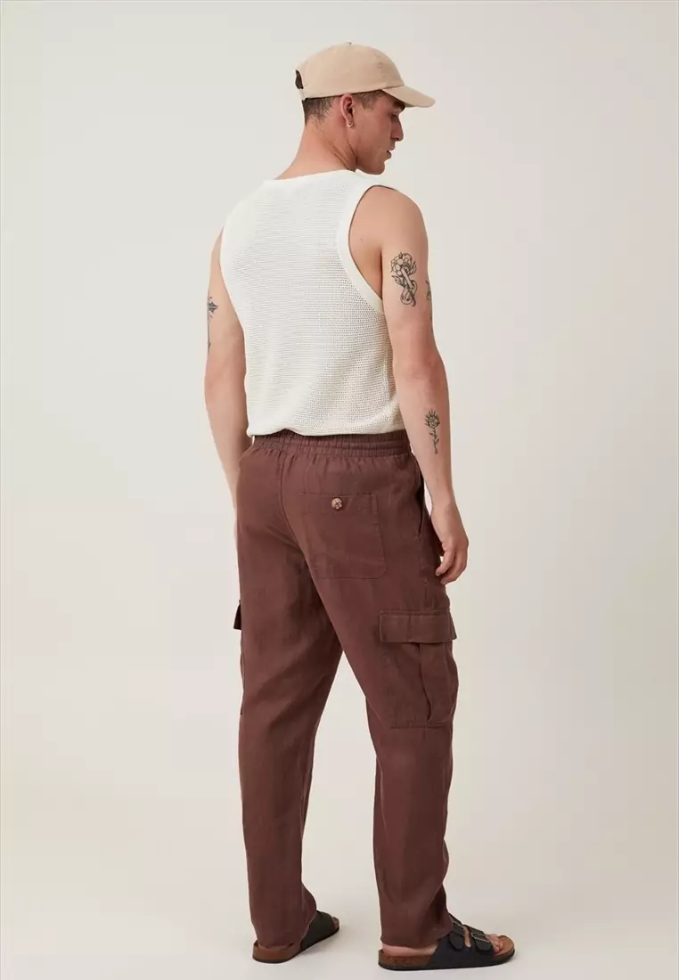 Buy Cotton On Cargo Linen Pant 2023 Online ZALORA Singapore