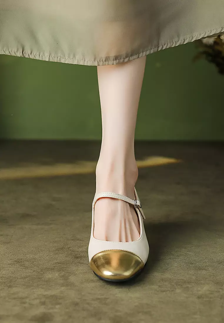 5CM Round Toe Mary Jane Shoes XJ2302-1