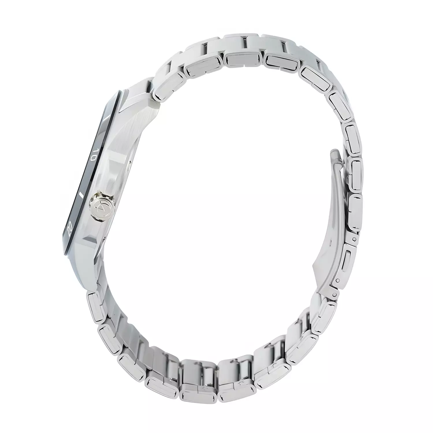 Jam Tangan Analog Pria - Two Tone Silver Stainless Steel - 6683 MEBTBSL