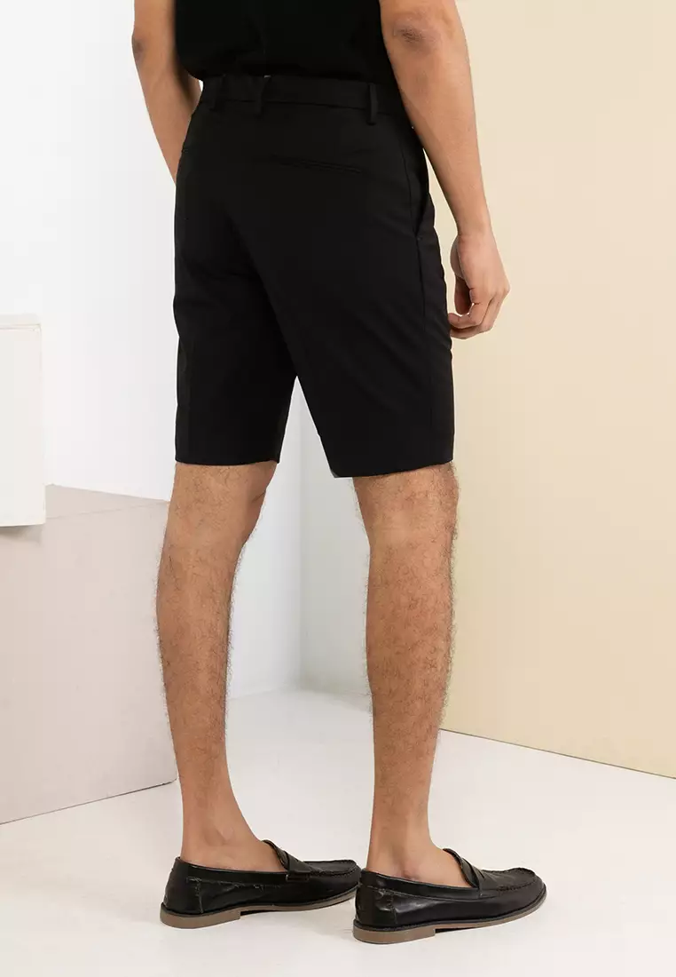 Mens black clearance tailored shorts