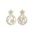 Glamorousky white Fashion Simple Plated Gold Star Round Earrings with Cubic Zirconia A8E71AC906CC5DGS_1