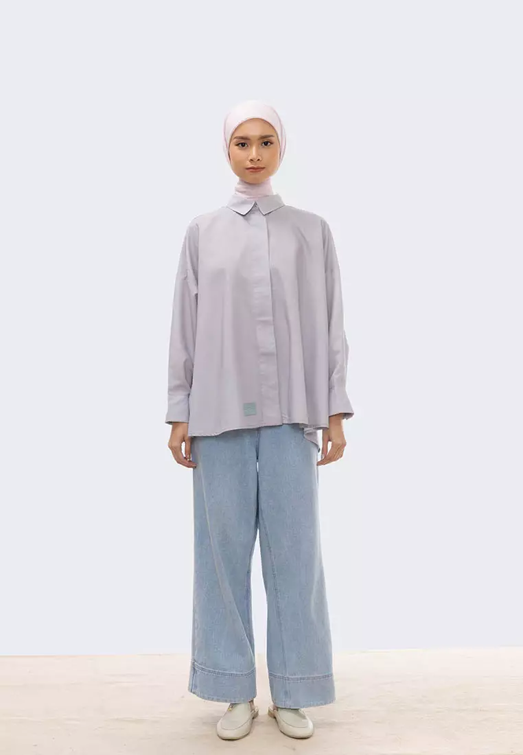 Ria Miranda Cool Grey Cosima Shirt