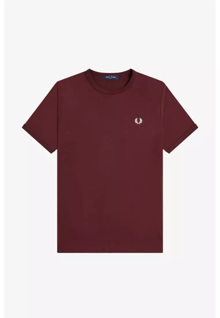 Fred Perry M3519 Ringer T-Shirt (Oxblood)