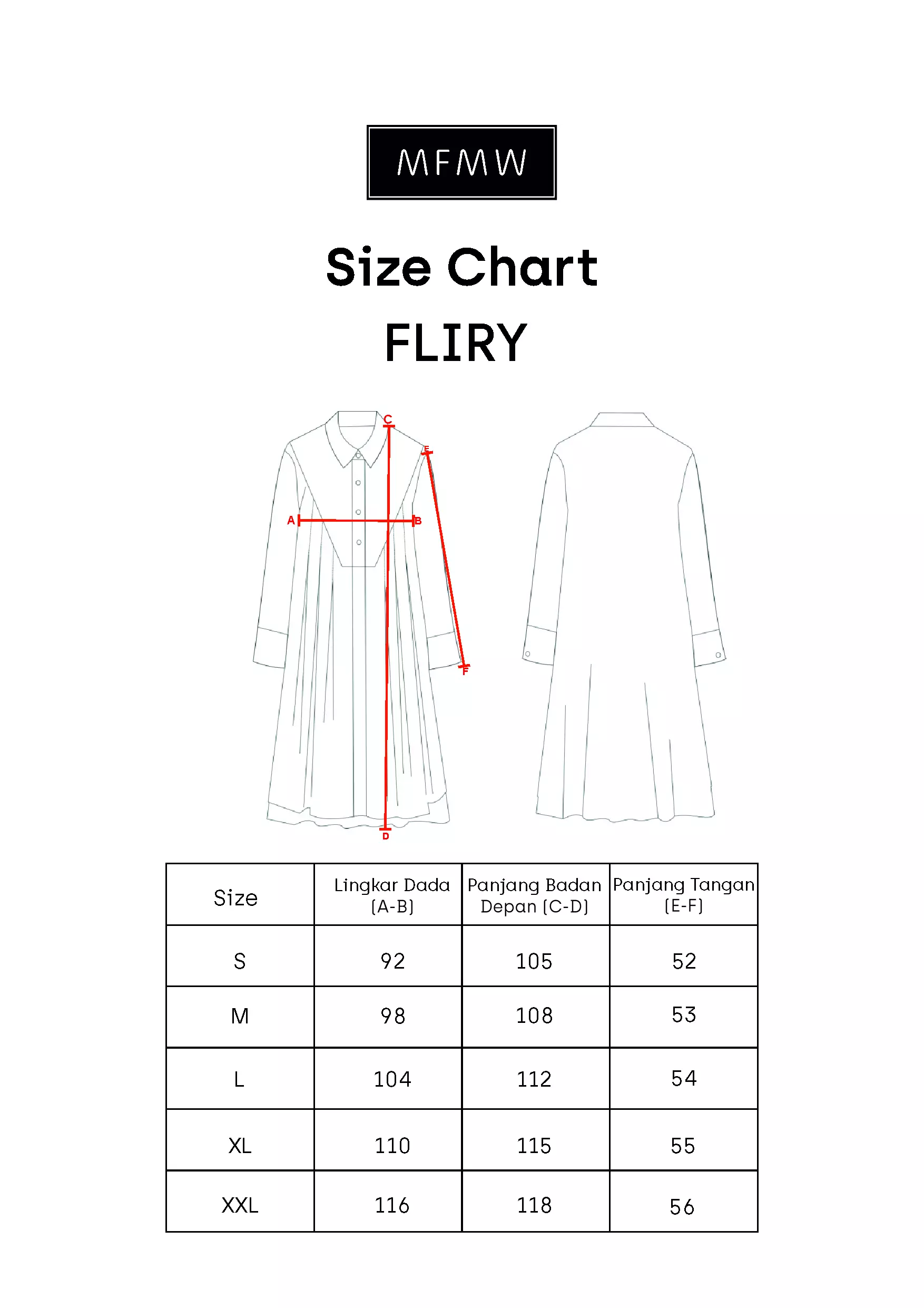 MFMW Fliry Midi Dress Merah Motif Salur