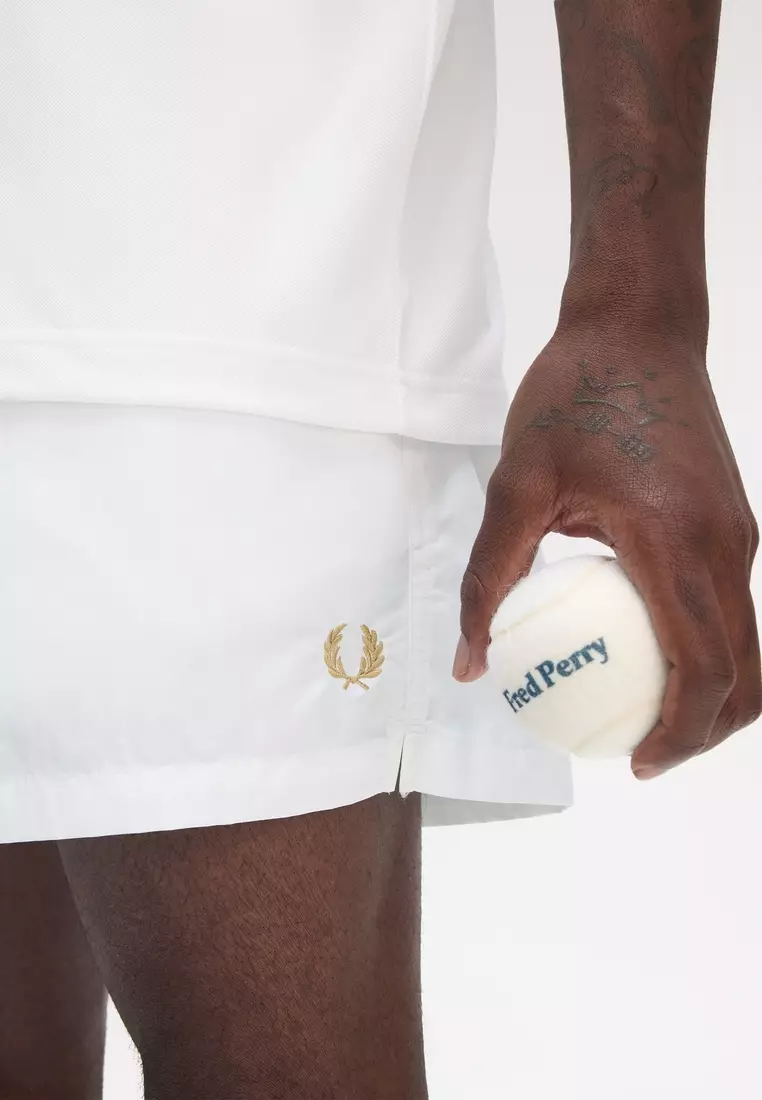 Fred Perry S9103 Taslan Tennis Shorts (White)