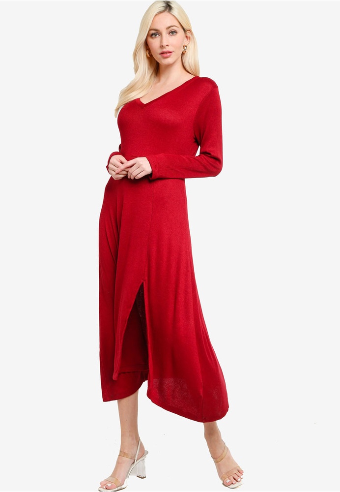 Buy Banana Republic Cozy Knit Rib Dress Online | ZALORA ...