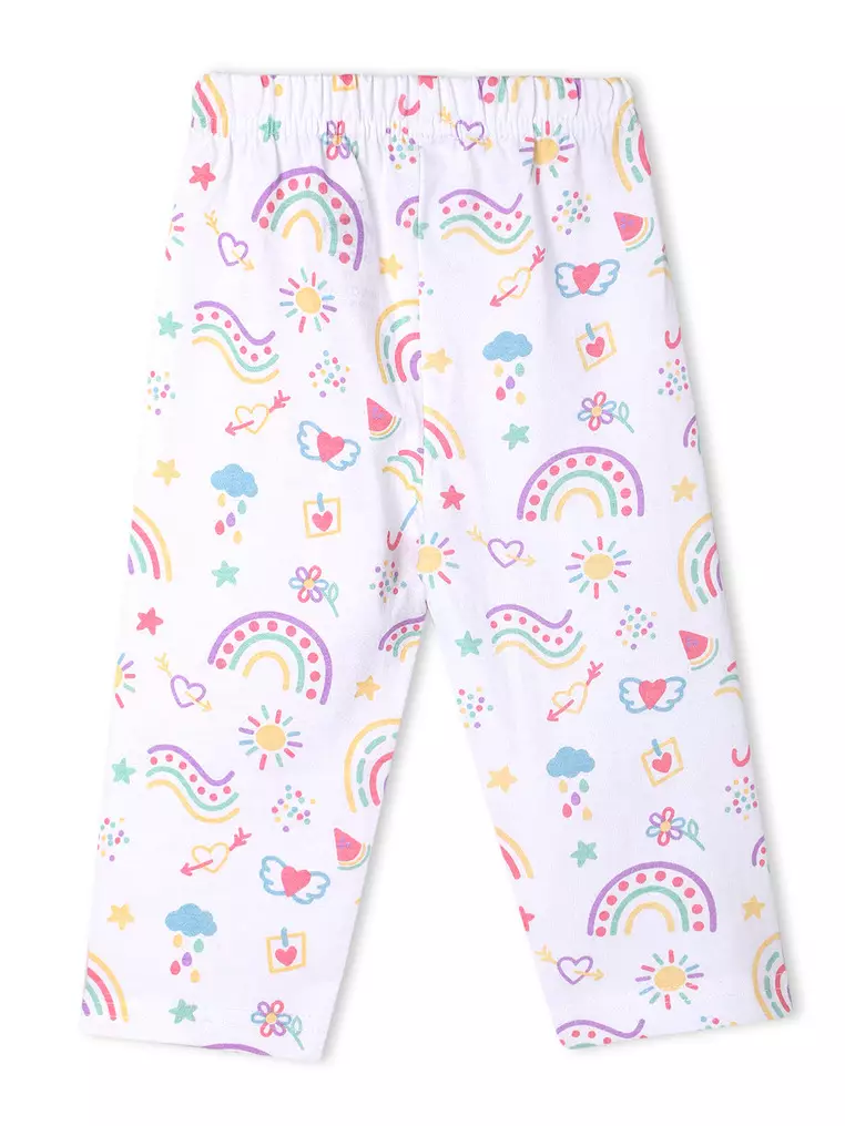 Baby and Kids Pajama Nightsuit Set- Sunshine and Rainbows