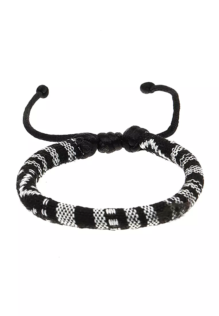 Omrish Bracelet Gelang Men's Motif Jangkar Leaf One Set Material Paracord ORIGINAL - Multicolor