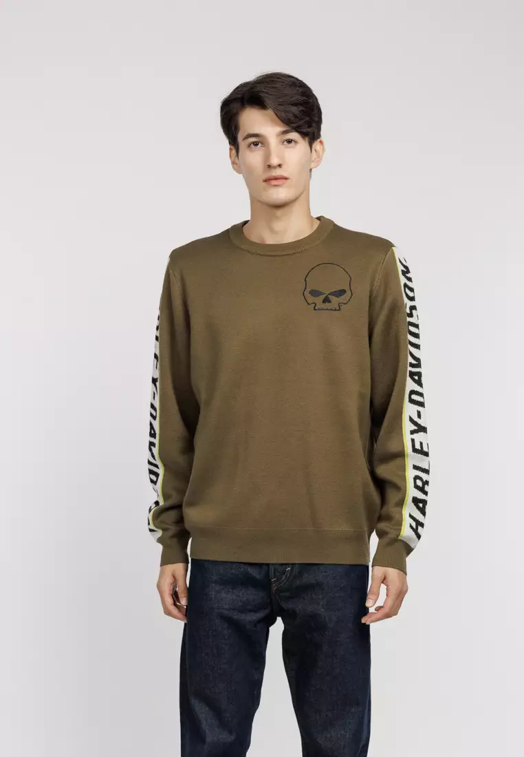 Willie G Skull Sweater Men's Buy Harley-Davidson Harley