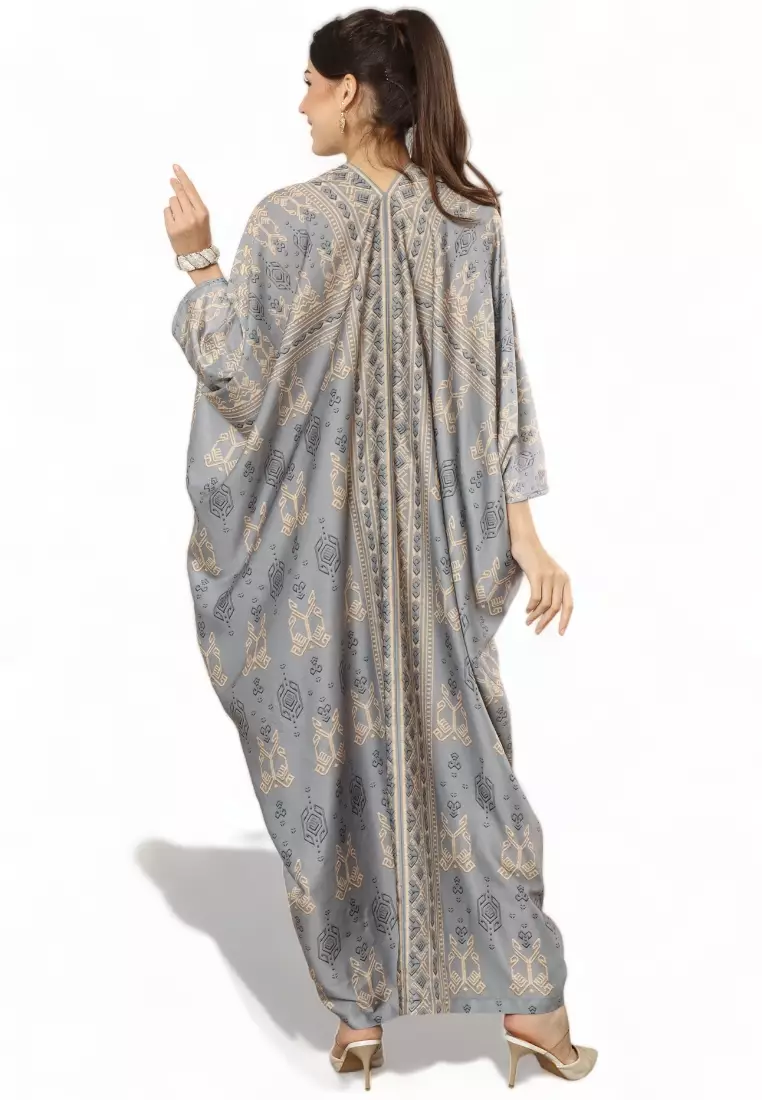 Kanzi Exclusive Long Sleeve Songket Kaftan