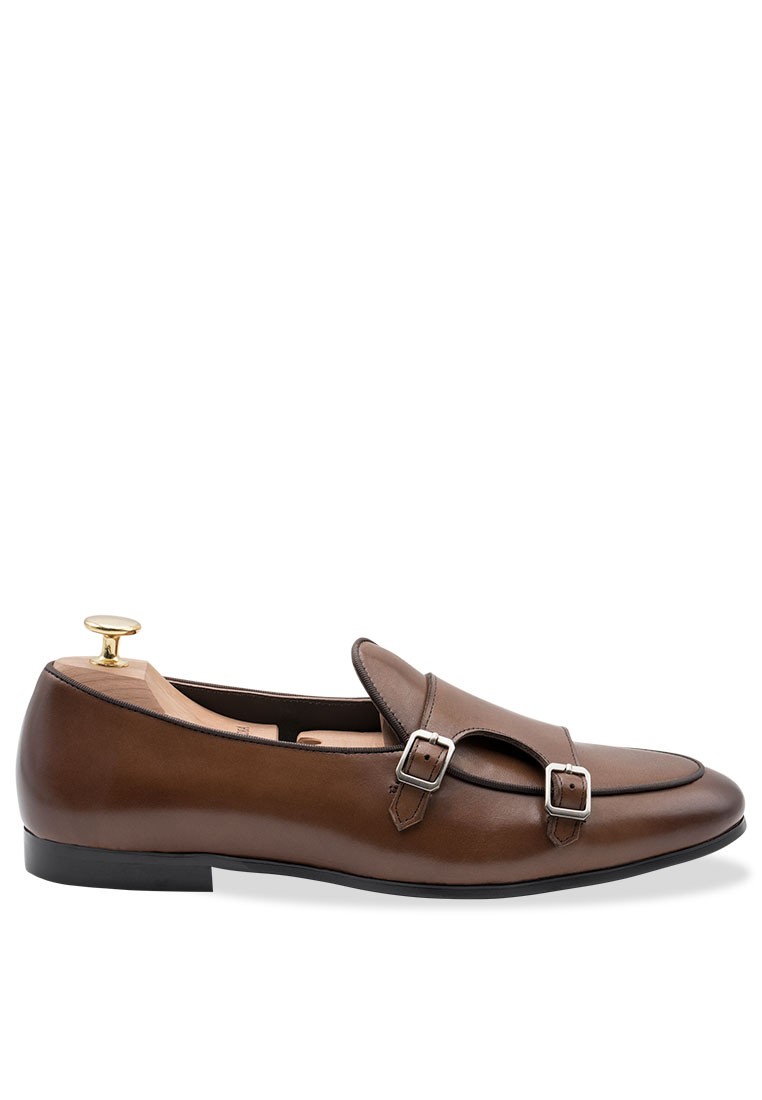 Tuerto Chestnut Double Monk Loafer