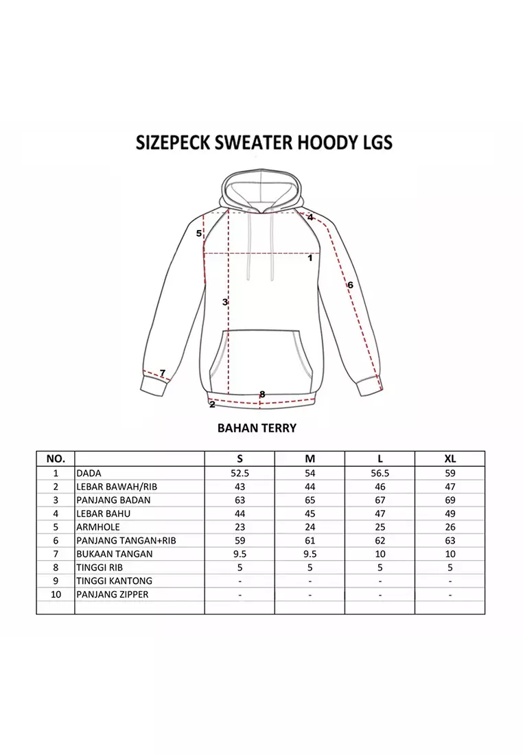 LGS Street - Patched Hoodie - Maroon - Merah - Streetwear - Basic - SH.20.R009.015