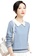 A-IN GIRLS blue Simple Colorblock Striped Knit Sweater DF056AA3E3AAEBGS_1