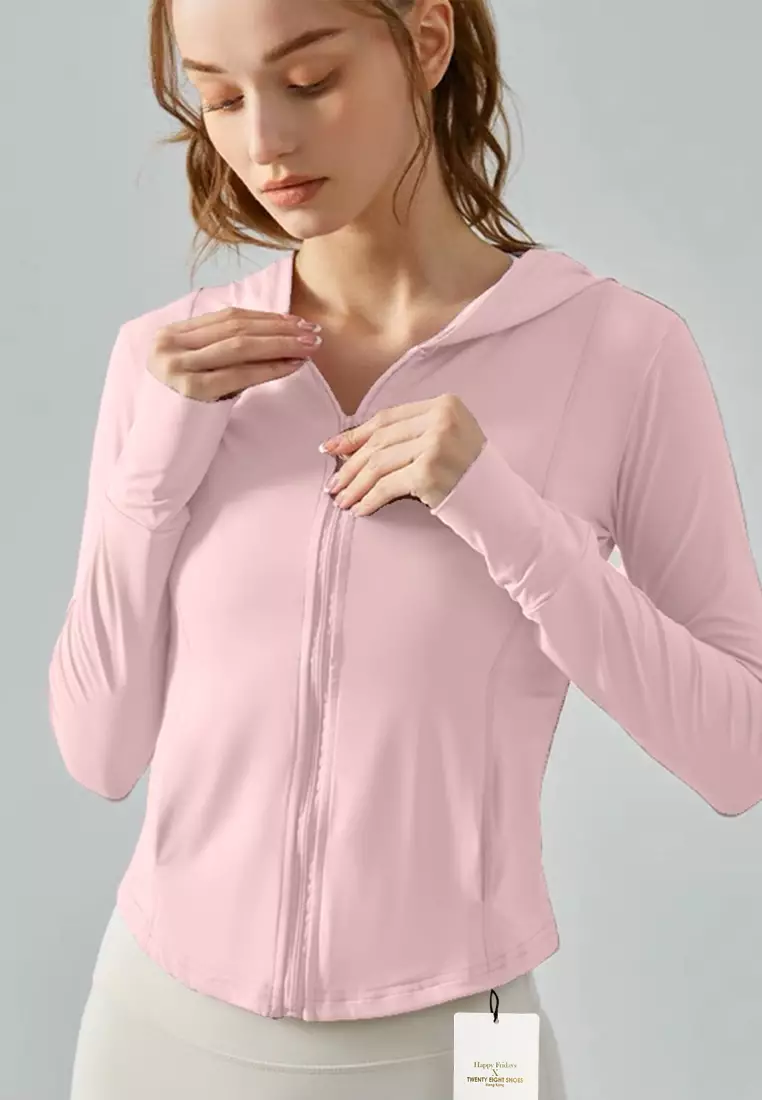 Pink discount yoga jacket