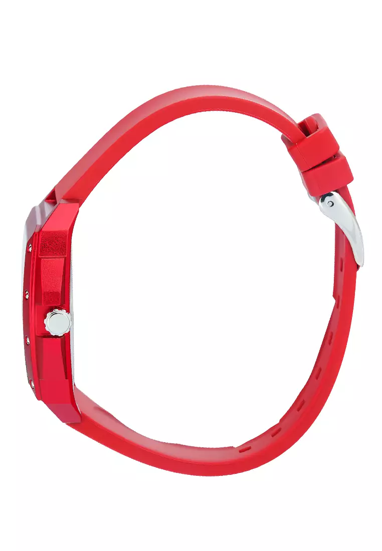 Expedition EXP - Jam Tangan Chronograph Wanita - Red Case - Red Silicone Strap - 6636BFRSSREAL