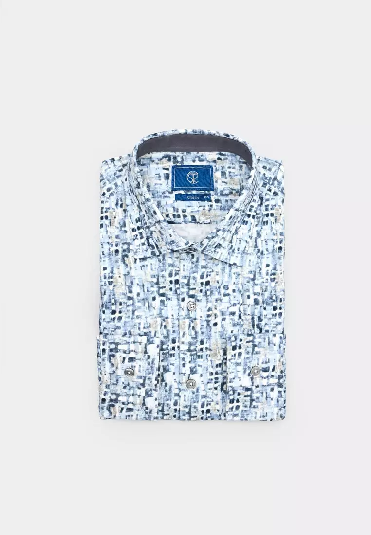 Blue Print Classic Shirt