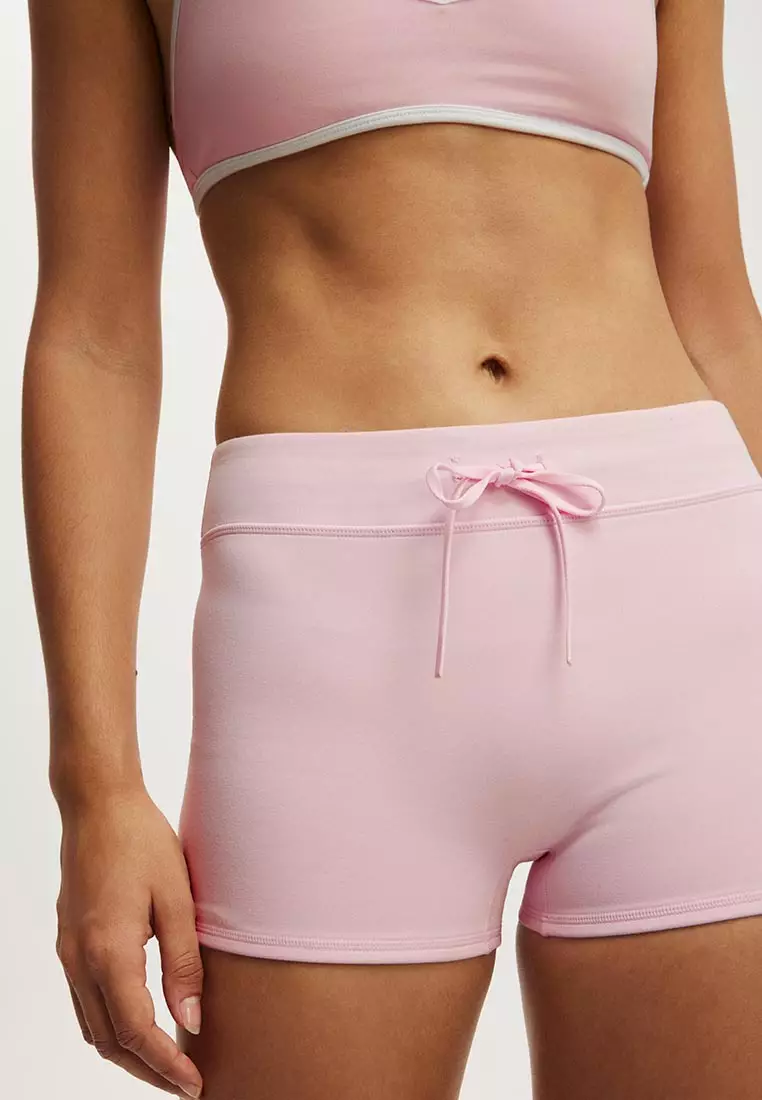 Ultra Soft Tie Front Micro Short