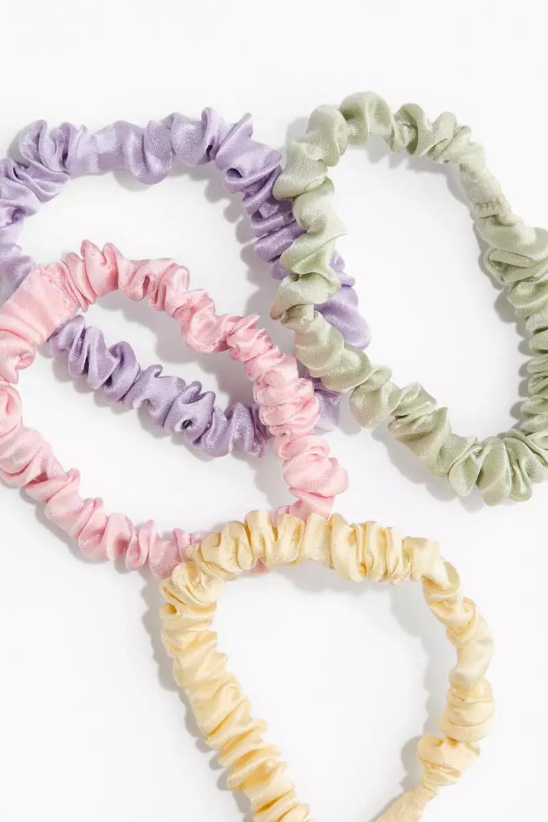 4-pack silk scrunchies