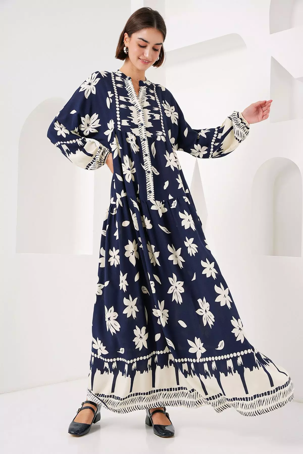 Patterned Maxi Dress