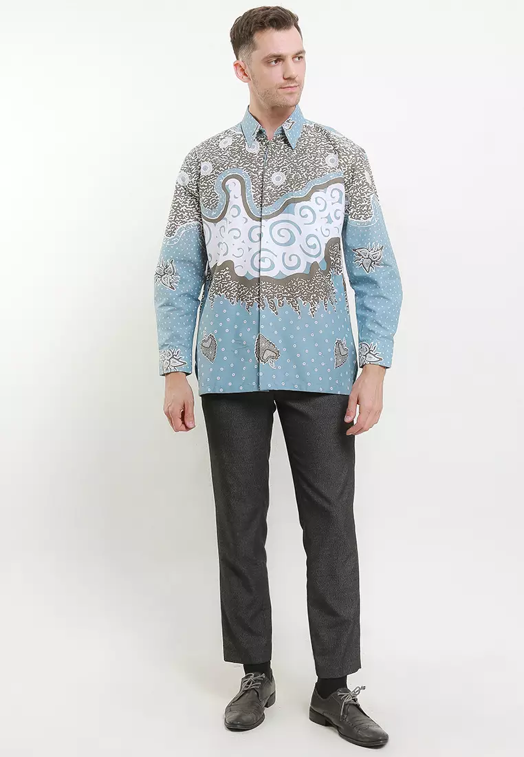 BATIK TALENTA EXCLUSIVE Lengan PANJANG TWOTONE MENDUNG
